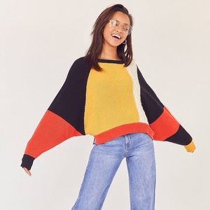 Ecote colorblock sweater